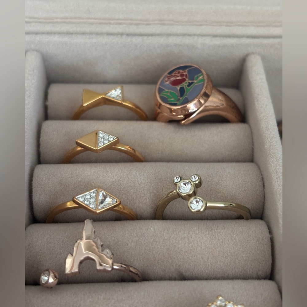 Swarovski rings & Disney Mickey ring